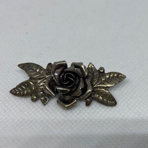 VINTAGE PERUZZI Florence 800 Italy Sterling Silver ROSES Flower Brooch
